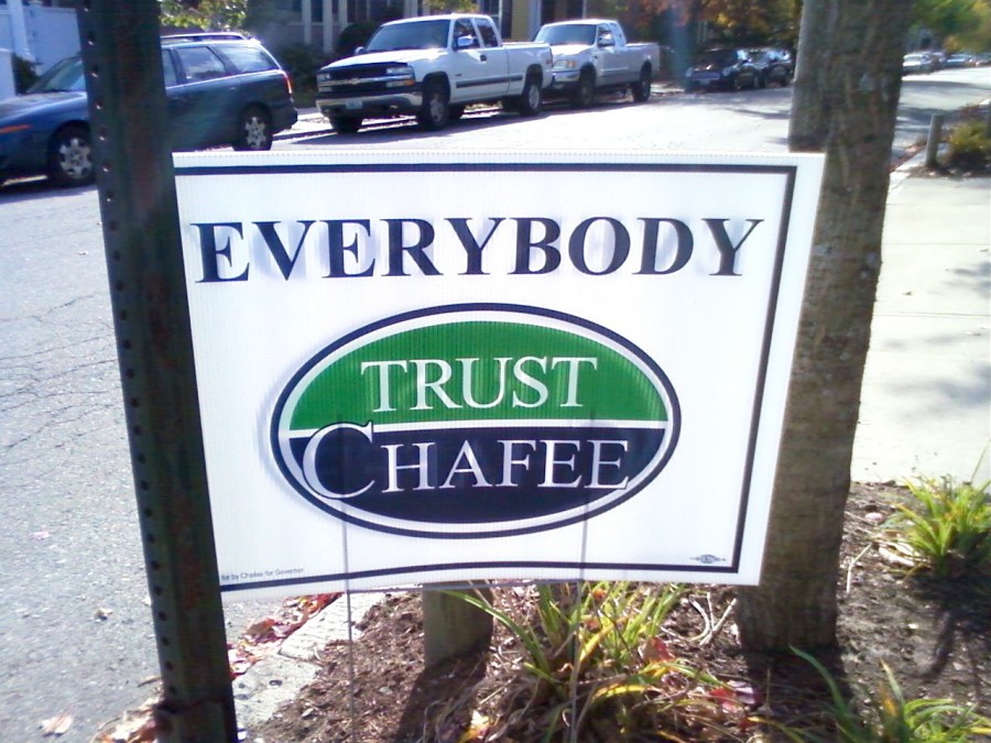 The Chafee campaign have good grammar